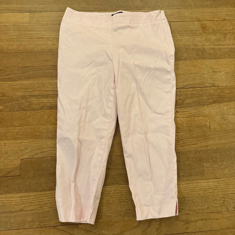 talbots pink high-rise cropped pants size 10P
 b19